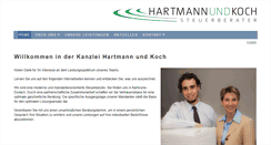 Desktop Screenshot of hartmannundkoch.de