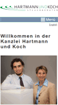 Mobile Screenshot of hartmannundkoch.de