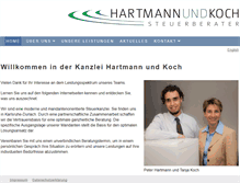 Tablet Screenshot of hartmannundkoch.de